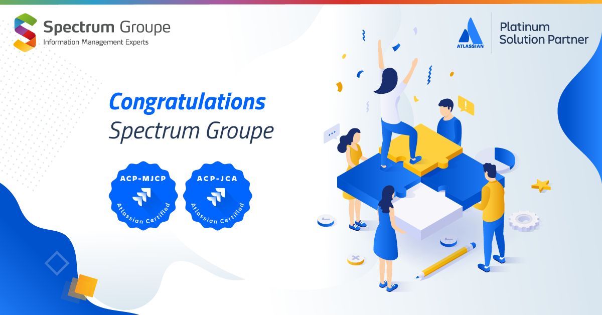 SpectrumgrpUK's tweet photo. Very proud of our team who won 11 new Atlassian Cloud certifications in one day.
Our certified consultants cover all of our areas of activity in EMEA.
More than ever close to our customers for their future deployment and / or migration to Atlassian Cloud and Atlassian Data Center https://t.co/ycn9O8ZXcN