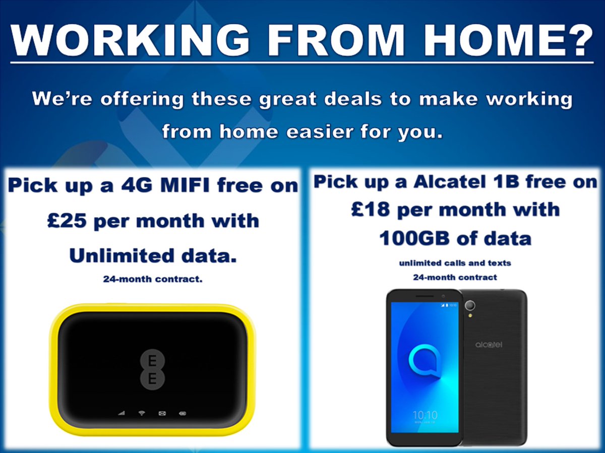 PBSTelecom's tweet photo. Do you need a home worker solution?  Here's a few great offers from PBS to enable you or your team seamlessly from home. 

01792 321003

https://t.co/QnYIeHhl77 https://t.co/vIktLPKsQB