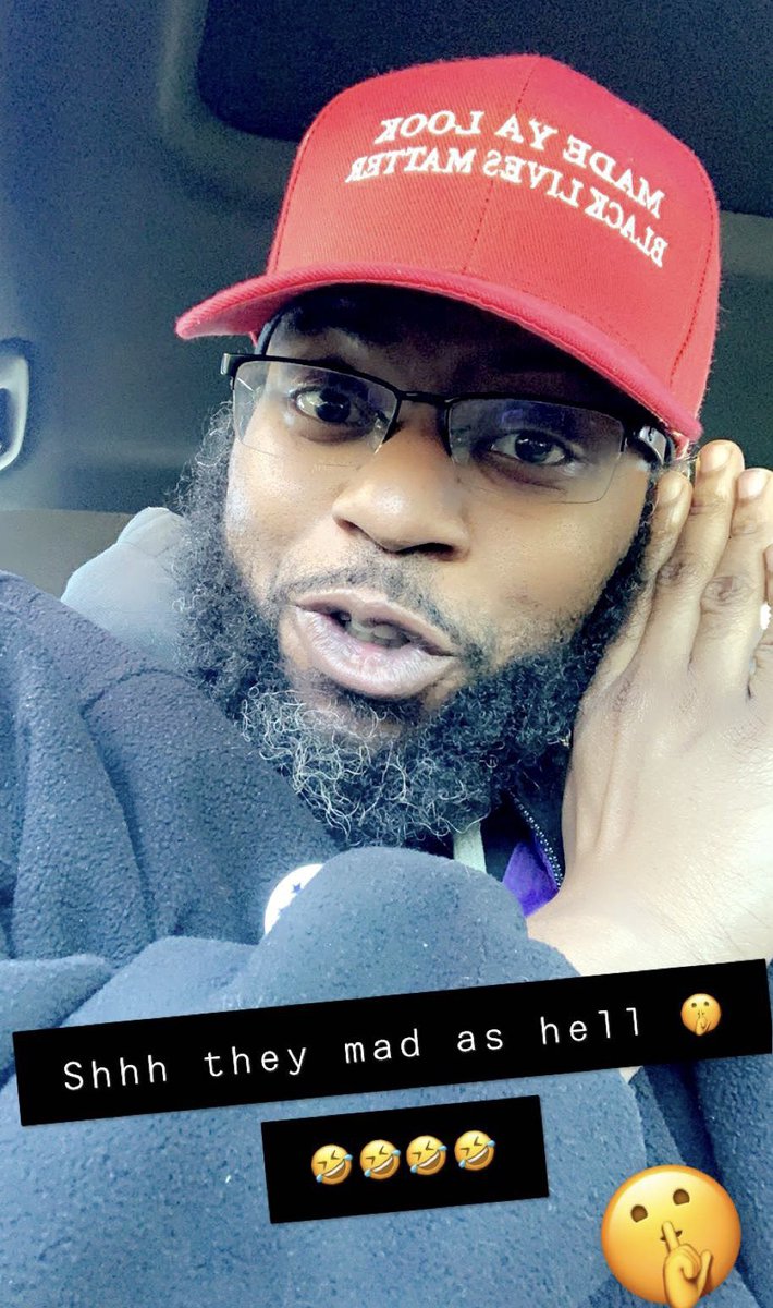 TrainGang608's tweet photo. Voted today ‼️🗳
In my fake maga hat that reads
“Made ya look Black Lives Matter “😆 Fair to say I was politely rushed back out after voting 💀 caption is everything btw
😆🤫 #TeamBidenDummy #BumpTrump #2020Elections https://t.co/pcYGLOMRH7