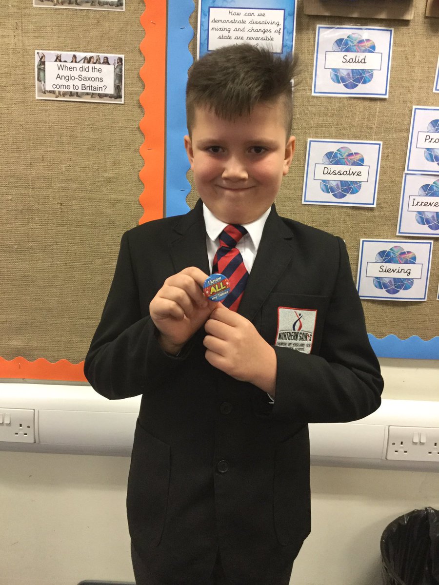 mrclydesdalens's tweet photo. Congratulations to Alex, who has finally achieved his times table badge @nsprimary https://t.co/TArFDA7uPY