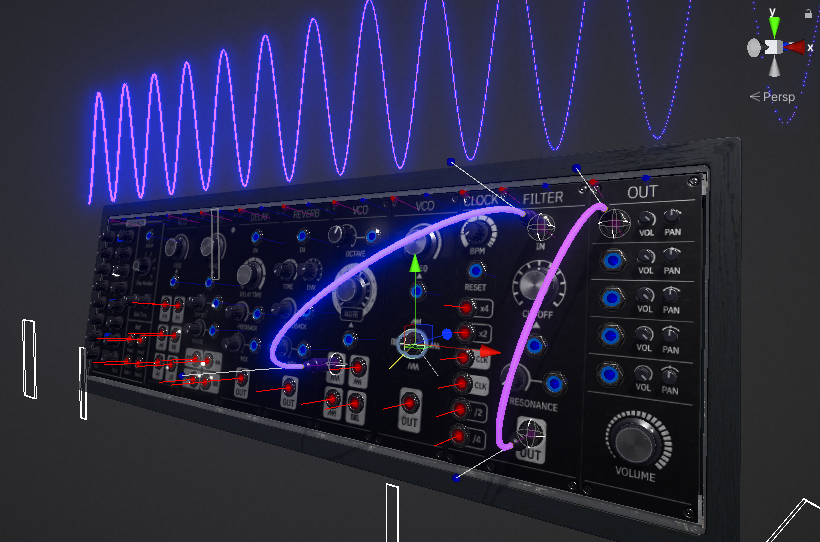 brightlightrx's tweet photo. Behind the scenes: this is what Synthspace looks like in the editor, with some of the debug gizmos turned on.
#synthspace #synthspacevr #ui #ux #uiux #synth #synthwave #synthwavemusic #virtualreality #vr #vrsynth #steamvr #steamwishlist #modularsynth #virtualmodular #Unity3D https://t.co/c37hoG7IyE