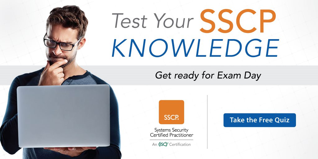 ISC2's tweet photo. IT Professionals: Introducing (ISC)²’s 10-question #SSCP Practice Quiz! Take this short quiz and see where you stand before sitting for the exam. Also, receive helpful tools depending on your results. 

Take the quiz: https://t.co/UUs7xdD6dC
#cybersecuritycertification https://t.co/WhGebAErbj