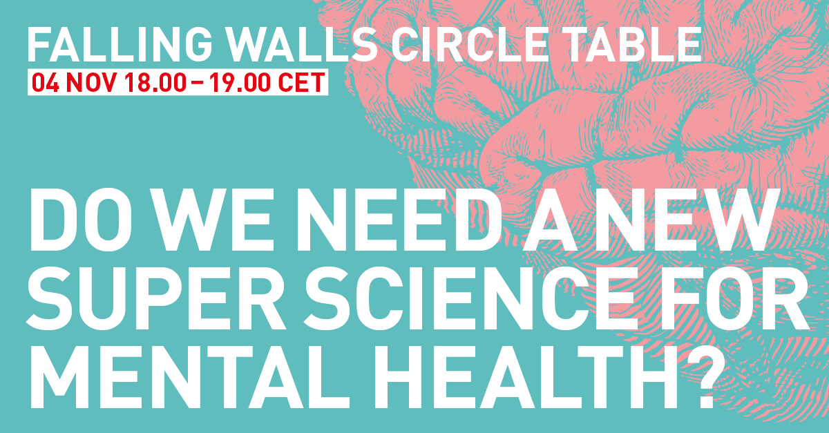 Falling Walls (@falling_walls) on Twitter photo We need a radical new approach to #mentalhealth #science, include more diverse voices, and focus on outcomes rather than causes. How can this be achieved? Join us, tomorrow 18.00 CET
⭕️ falling-walls.com/event/circle-t…
<a href="/wellcometrust/">Wellcome</a> <a href="/mirandarwolpert/">Prof Miranda Wolpert</a> <a href="/obifelten/">Obi Felten</a> <a href="/shuranjeet/">515167851</a> <a href="/jmegjones/">Megan Jones Bell</a> We need a radical new approach to #mentalhealth #science, include more diverse voices, and focus on outcomes rather than causes. How can this be achieved? Join us, tomorrow 18.00 CET
⭕️ falling-walls.com/event/circle-t…
<a href="/wellcometrust/">Wellcome</a> <a href="/mirandarwolpert/">Prof Miranda Wolpert</a> <a href="/obifelten/">Obi Felten</a> <a href="/shuranjeet/">515167851</a> <a href="/jmegjones/">Megan Jones Bell</a>