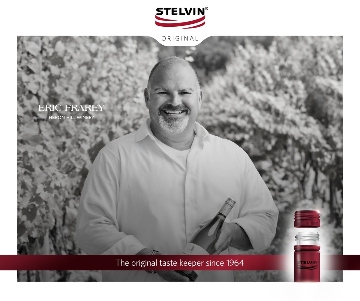 ‘’Our confidence in the quality and consistency of STELVIN® closures allows us to focus on creating world class wines for over 40 years. It’s really being embraced by our consumers at all our price points, up to our super-premium wines" | Eric Frarey <a href="/HeronHillWinery/">Heron Hill Winery</a> #DareSTELVIN