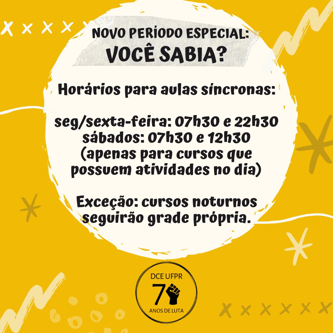 🚨 ATENÇÃO, ESTUDANTES!

❓ Você Sabia?

As aulas síncronas deverão respeitar o intervalo entre 07h30min e 22h30min, de segunda a sexta-feira, com exceção dos cursos noturnos, e entre 07h30min e 12h30min aos sábados (para cursos que possuem atividades nesse dia).