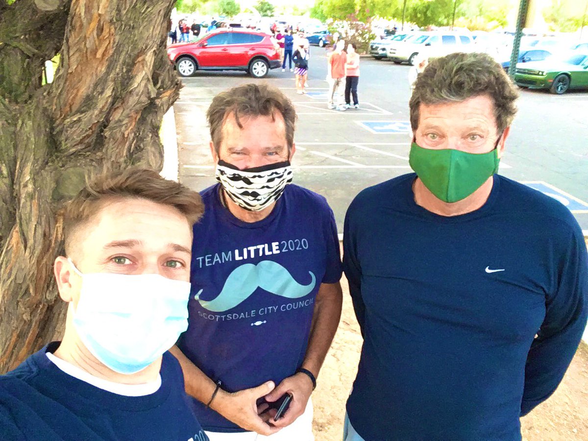 TheWilkey's tweet photo. At Mountain View Community Center with @Little4Council and Rob Fishman reminding ppl to vote for Little and Caputi for Scottsdale City Council! https://t.co/kMZSQkuc8Z