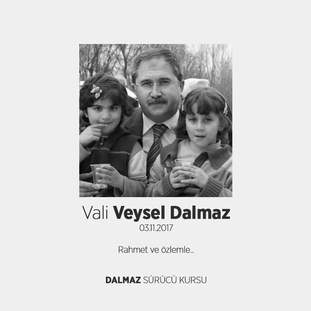 Vefatının yıldönümünde Vali Veysel Dalmaz'ı rahmet ve özlemle anıyoruz. Ruhu şad, mekanı cennet olsun.