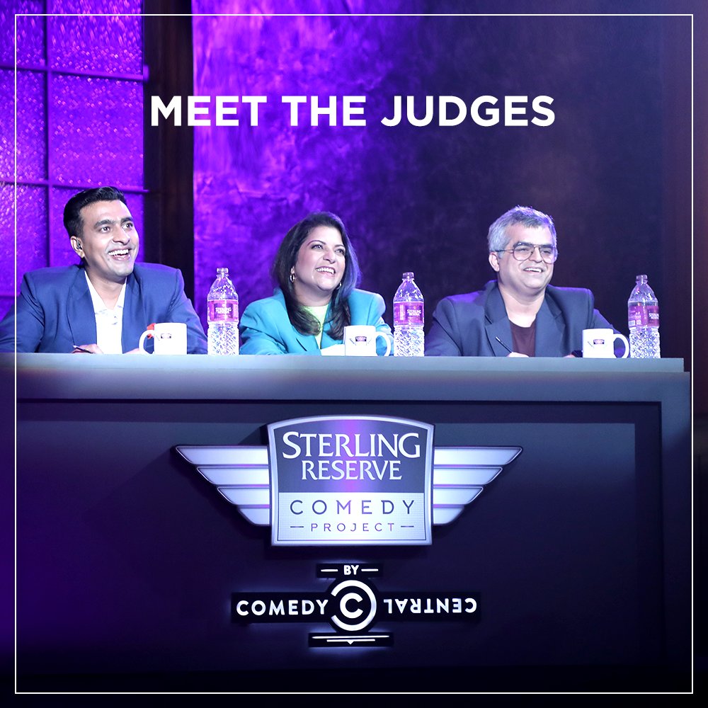 ComedyCentralIn's tweet photo. The masters of comedy are here to judge the Season 2 Finale of Sterling Reserve #ComedyProject. Ladies and gentlemen, please give it up for @one_by_two, @awryaditi and @VarunmThakur. Catch the Finale on 8th November at 10 PM.

@ProjectSterling | #SRCPSeason2 #SRCPOnCC https://t.co/kEJgN94F9v
