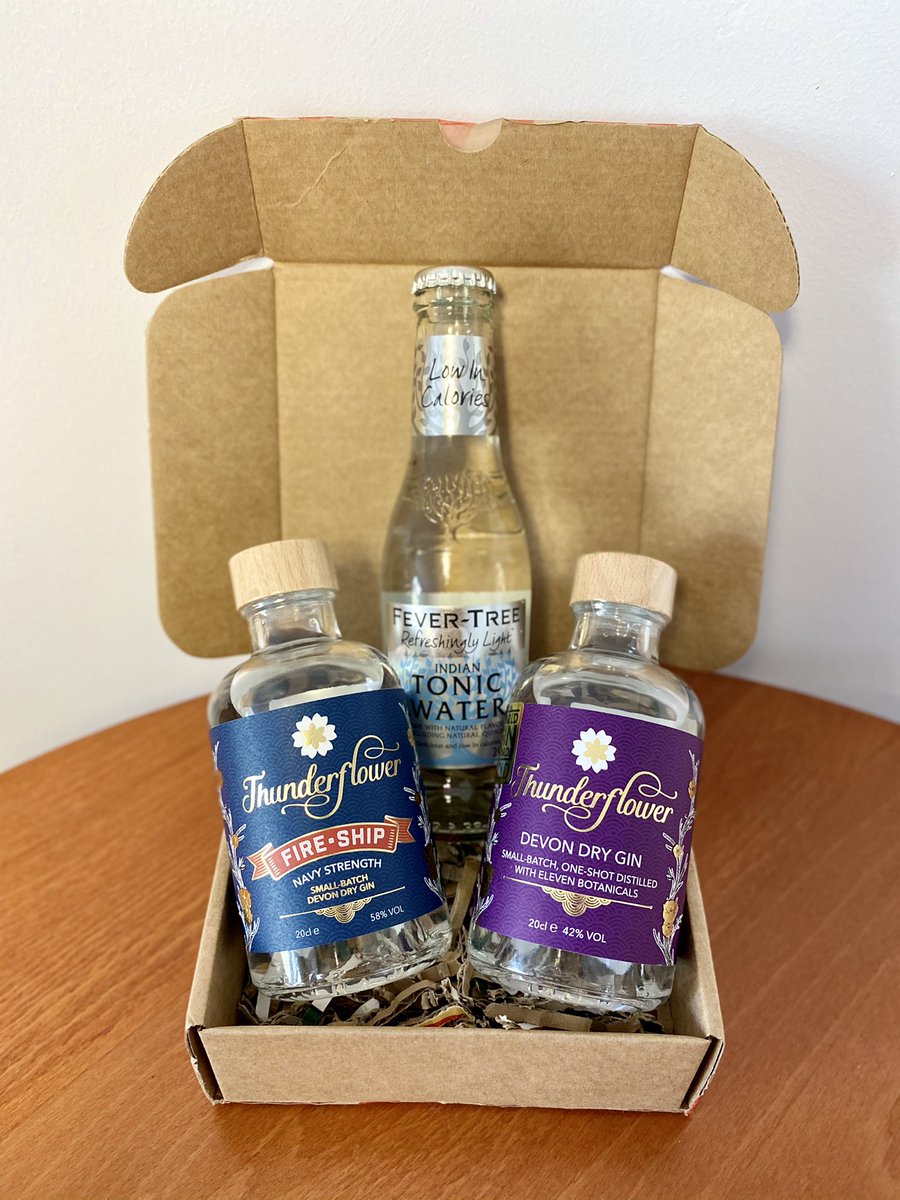 winehubdevon's tweet photo. Super excited to show you our Devonian gift boxes.
Celebrating and supporting Devon distillers @ThundrFlowerGin and Devon Rum co. Available for nationwide delivery!
#GiftIdeas #DevonGin #DevonRum #Fevertree https://t.co/JuwD8UQn8z