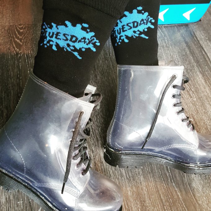 Sploshing socks to go with my sploshing boots 🤣 happy Tuesday 😊 #fetish #splosh #slposher #sploshing<a href="/tag/fun"class="tags"><span>#fun</span></a><a href="/tag/tuesday"class="tags"><span>#tuesday</span></a><a href="/tag/letsplay"class="tags"><span>#letsplay</span></a><a href="/tag/fetish"class="tags"><span>#fetish</span></a><a href="/tag/boots"class="tags"><span>#boots</span></a><a href="/tag/tuesdayvibes"class="tags"><span>#tuesdayvibes</span></a>