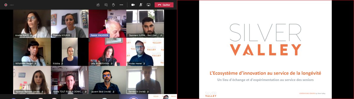 SilverValley_'s tweet photo. C'est parti pour les #MasterClass #SilverEco @TVT_Innovation @AG2RLAMONDIALE 
Pendant 4j les #entrepreneurs bénéficieront d'#expertise en #innovation et #longévité, #prospective, #accompagnement #entrepreneurial personnalisé, confrontation aux #usagers #seniors, #networking. https://t.co/tfosxLSDxL