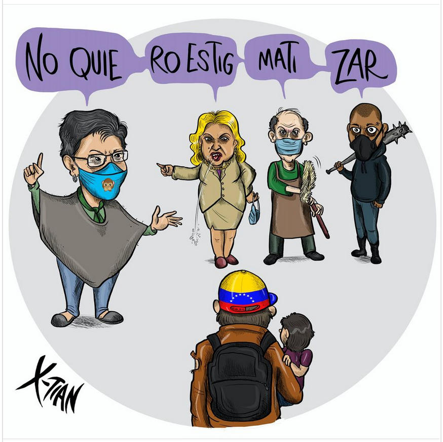 PublimetroCol's tweet photo. Xenofobia, la caricatura @UnCaricaturista para este lunes en Publimetro https://t.co/1BHYX7D5qI