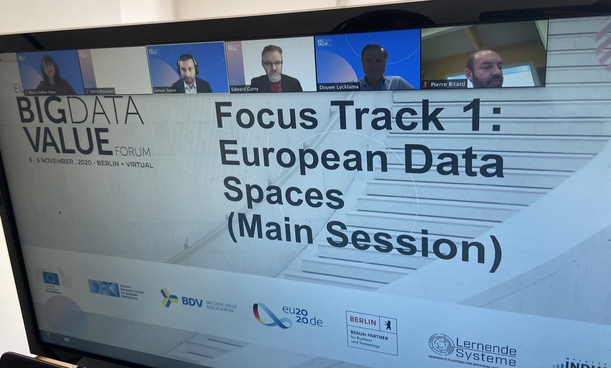 TIB_SDM's tweet image. Very interesting panel about the technical opportunities to be achieved in making Data Spaces a reality. Thanks for organizing this track @BDVA_PPP @EU_Commission, Yvo Volman @EdwardACurry @MEVidalSerodio, Pierre Bitard, Douwe Llycklama. #bigdata #EUdatastrategy