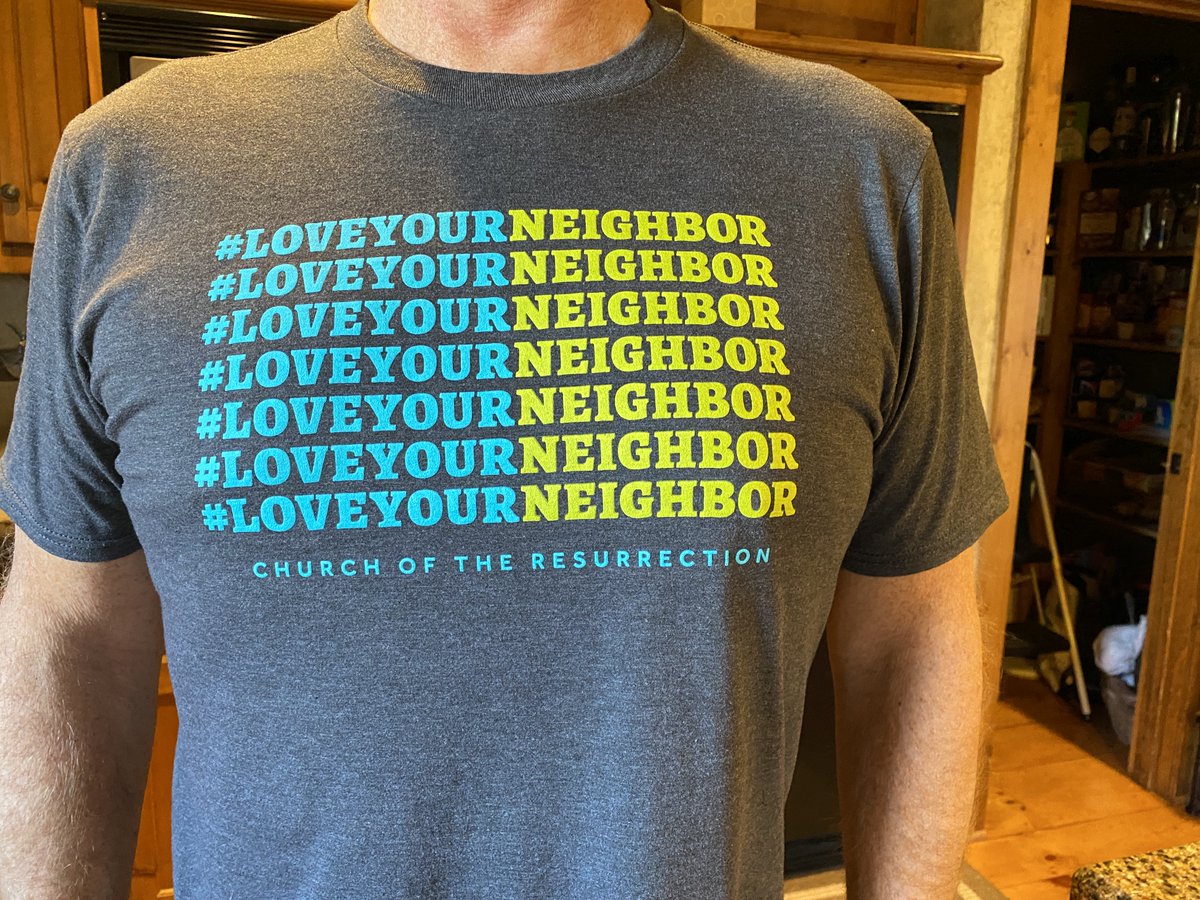 RevAdamHamilton's tweet photo. Wearing my t-shirt today, if you've got one, wear yours too!  If the candidates I voted for lose, I'll be disappointed, but I will not fear, or hate or despair. My hope is not dependent upon who lives in the White House.  And I will seek to love my neighbor. https://t.co/7RX0nenQBj