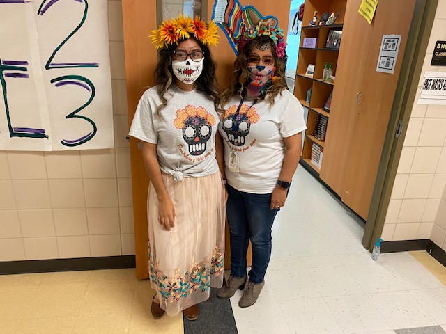 Shout out to the Spanish department of RCHS for representing on Día de Los Muertos.   Staff #ONERC