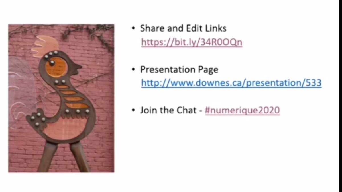 Ismail_badache's tweet photo. LIVE on ZOOM : 
Very interesting conference : Apprentissage ouvert, réseaux ouverts : l’apprentissage en ligne en 2020
Par Stephen Downes @Downes 
 
CovidEA (COVIDEA (COVID Education Alliance)
https://t.co/pqL8LMcHc5
#numerique2020 https://t.co/ZGs34oeCY8