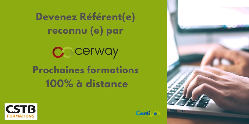 HQEbyCerway's tweet photo. đąCerway s'adapte au contexte de la crise sanitaire #COVID19 & propose l'ensemble de ses #formationsĂ distanceđ§âđ»pour fin 2020
â¶Consultez nos offres de formations #rĂ©fĂ©rent #HQE #AmĂ©nagement #Infrastructures #Construction #labelR2S
đinscriptions https://t.co/gbVQPLtOox https://t.co/zPN9fQwgHZ