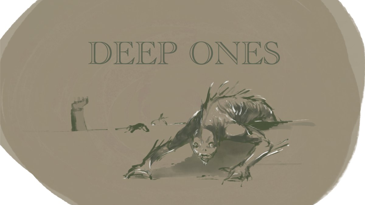 マッチャー イラスト Trpg 深き者ども ときっと助からない探索者を描きました 需要あるかわかりませんが ご自由に使ってください 探索者を陸に描くと紙面をとられるので腕だけにしました クトゥルフ神話trpg クトゥルフ好きと繋がりたい フリー素材