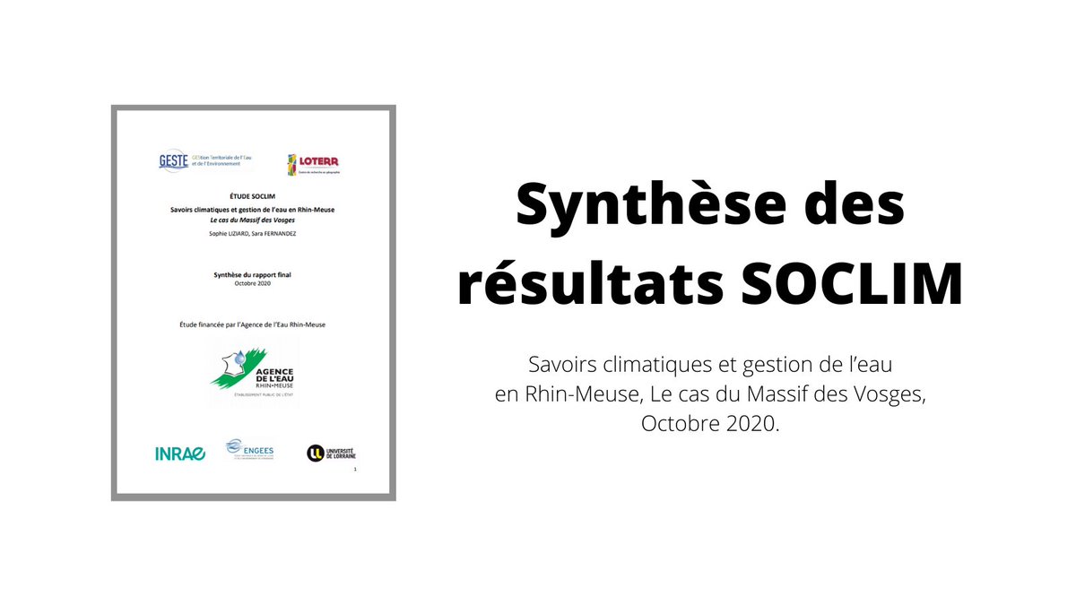 OI_Eau's tweet photo. Etude #SOCLIM + @agence_eau_RM + @INRAE_France + @engees_ecole 👉 "Climatisation" des politiques de l'eau : quelles relations entre savoirs issus des #sciences & de la gestion de l’#eau et savoirs des acteurs du #territoire ? https://t.co/oUgGYYCFRa 🤓 https://t.co/HE5kw2LXUY