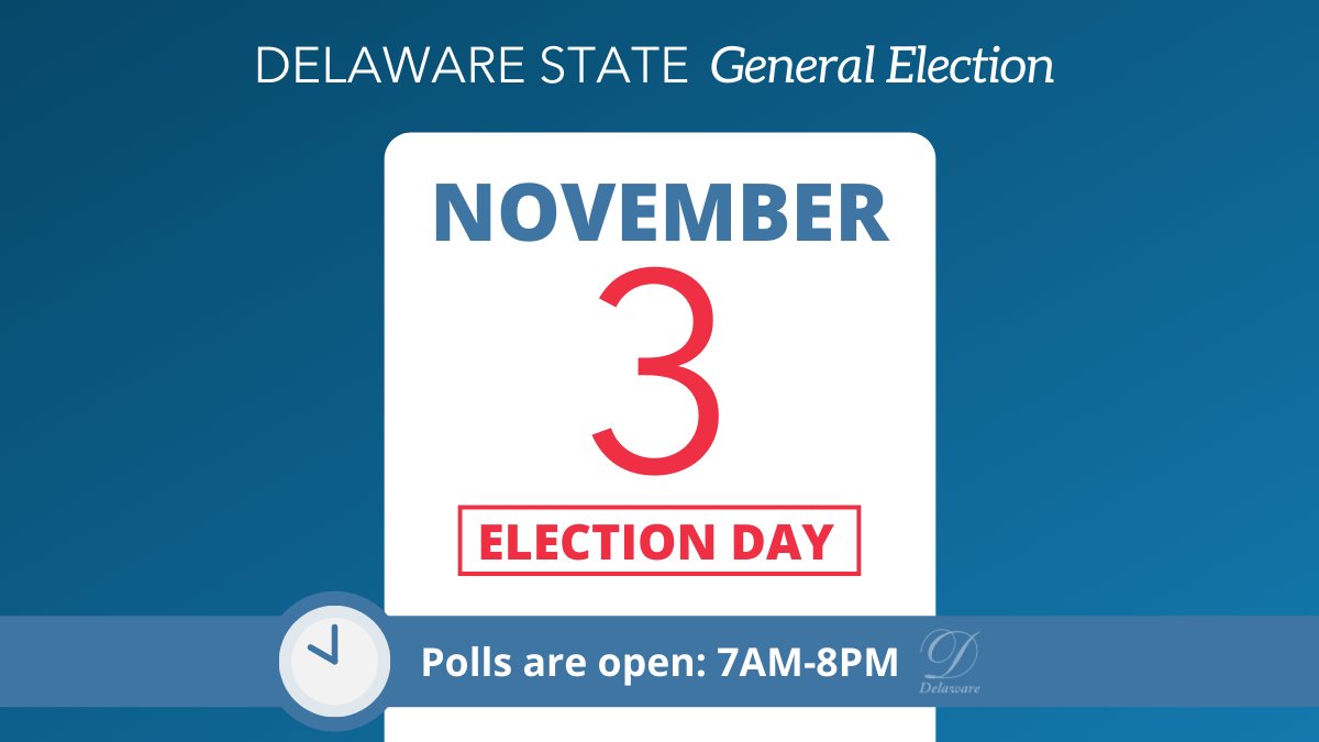 Delaware.gov on Twitter "Today is Election Day, Delaware. Polling