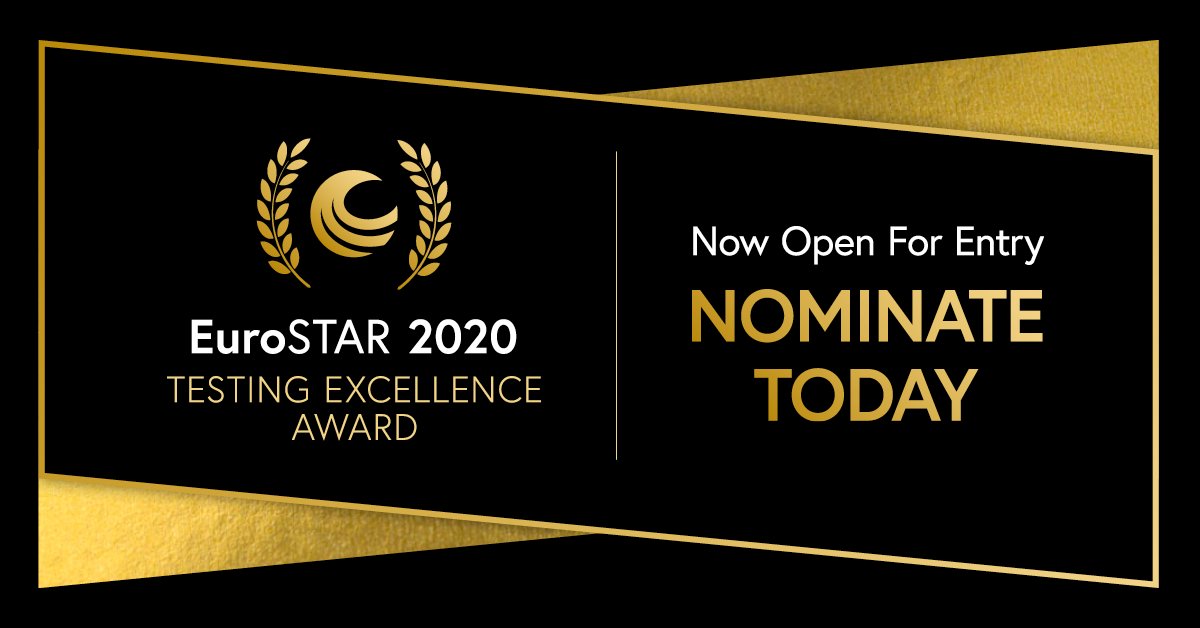 esconfs's tweet image. Winning the longest running software testing award in Europe is HUGE. If you want to recognise the incredible achievements and contributions of a colleague or mentor, nominate them for the EuroSTAR #TestingExcellence Award today. bit.ly/3dhaR40
#SoftwareTestingAward