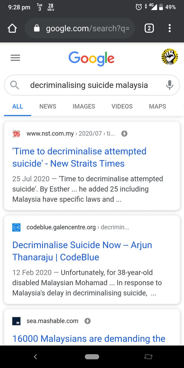 A quick Google search will show that many of my betters have articulated the need to decriminalise (attempted) suicide for a long time.Look up Prof T. Maniam's (UKM) work. He has been working on suicide for a very long time, & his research is an invaluable resource.