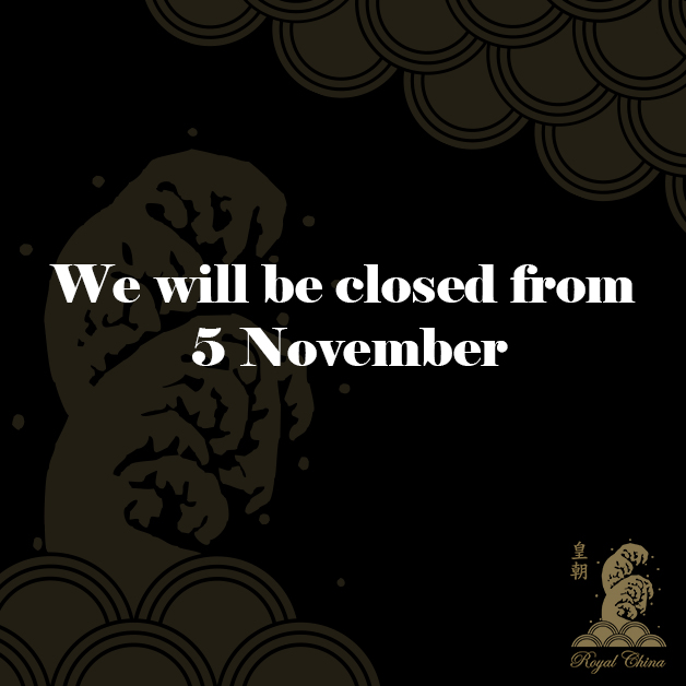 RoyalChina_Club's tweet photo. Today and tomorrow before 9PM, last chance to enjoy 25% off before the second lockdown!! 🥟🍲🍥🥢 https://t.co/Gn8BEiQWXu