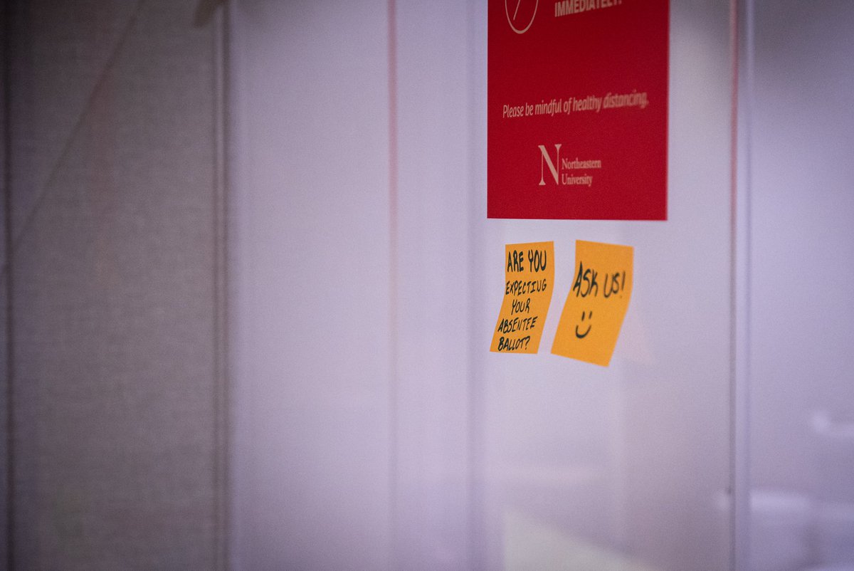 TheNUinProgram's tweet image. It’s Election Day! 🇺🇸
With students voting for the first time, many doing so by mail (and utilizing our mailroom), N.U.in Boston has been encouraging others to fulfill their civil duty by casting their vote!

#NUin2020