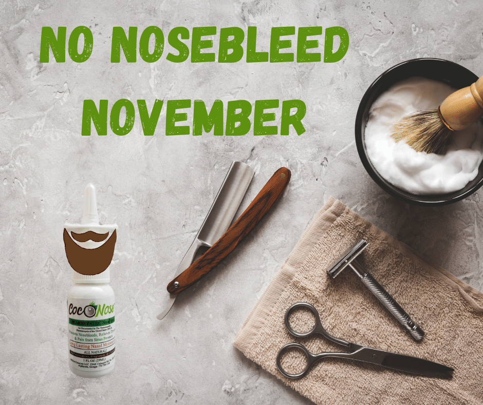 Neither nosebleed nor shave November!! Start this month with the right foot and stop worrying about unexpected nosebleeds.

Get your CocoNose here. buff.ly/3fRWIKG

#nasalmoisturizer #coconose #noshavenovember