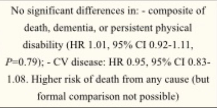 ASPREE trial - no benefit; bleed more