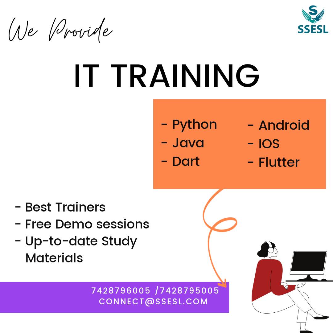 SSESL2's tweet photo. Reach out to US for
IT Trainings

- Best Trainers
- Free Demo sessions
- Up-to-date Study Materials

Contact SSESL now
7428796005 /7248795005

Connect@ssesl.com

Or Visit
https://t.co/zz3okWQCRw

#ssesl #itsolutions #informationtechnology #itsolutionprovider   #coding https://t.co/MQKXG11bv5