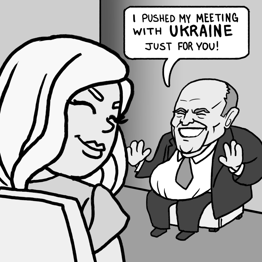 1000hrofoutrage's tweet photo. Dems launched investigation of Giuliani scheme to “coerce Ukrainian gov into pursuing 2 politically motivated investigations under guise of anti-corruption activity”.

Giuliani's Weakness by Sketchy Richie TW/IG: @sketchyrichie

Outrage 982 of 1000

https://t.co/WAMSpFPIDX https://t.co/EE0FvhRA7r
