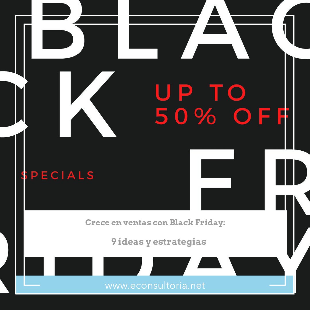 EconsultoriaNet's tweet photo. 🖤Crece en ventas con #BlackFriday: 9 ideas y estrategias https://t.co/OZC5LAqOca

#ventasonline #ecommerce #marketingonline #seo #sem #socialmedia #econsultoria #herramientas #estrategiamarketingonline #posicionamiento #adwords #publicidadonline #emailmarketing https://t.co/i6JNW4lDls