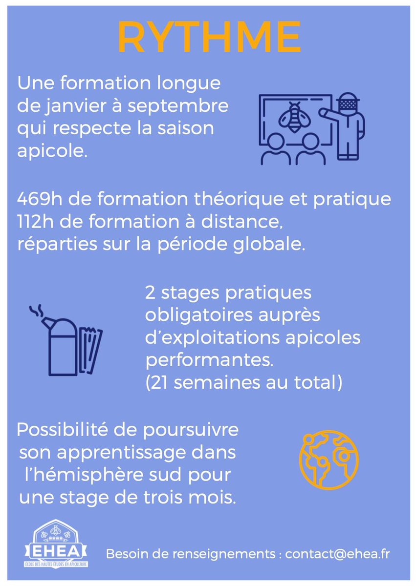 Ecole Des Hautes Etudes En Apiculture Eheapiculture Twitter calendrier apicole 2021