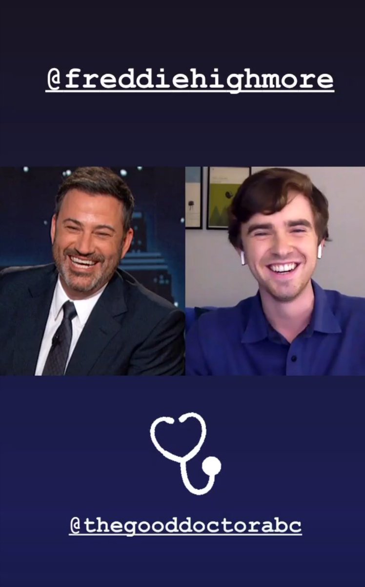 fhighmorebrasil's tweet photo. Freddie no Jimmy Kimmel para a estreia da 4ª temporada de The Good Doctor https://t.co/3s80FTHGQb