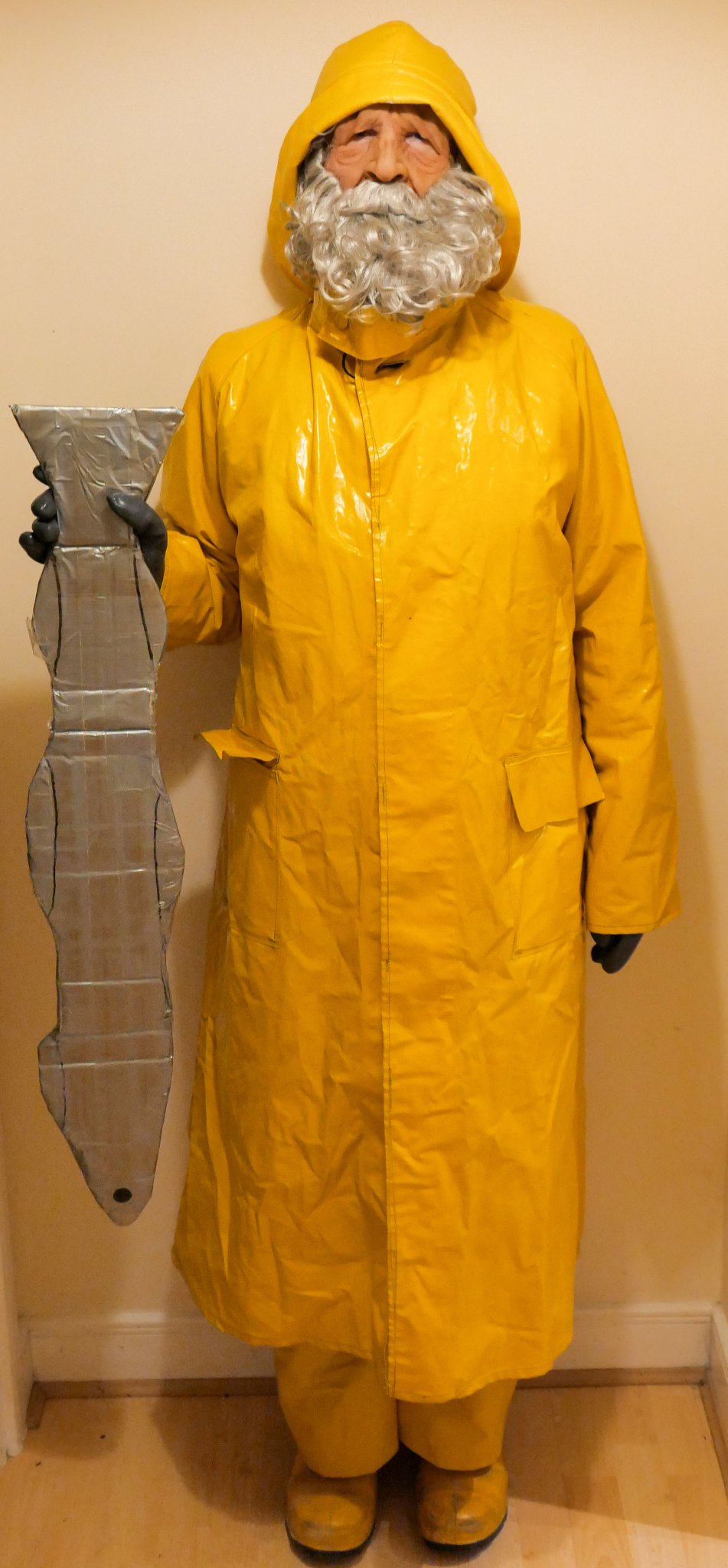 Old fisherman yellow raincoat best sale