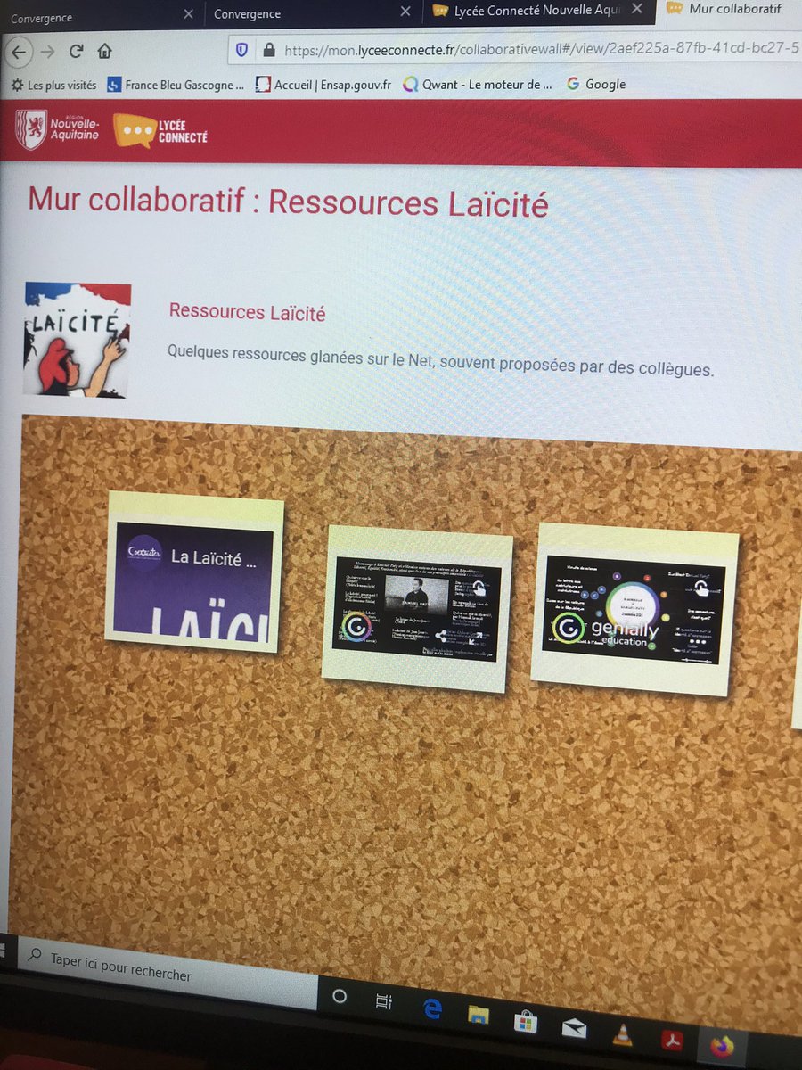 d_arcet's tweet photo. # Mur collaboratif créé par les professeurs #lycee connecté  #outil numérique collaboratif # partager les ressources , les idées , les projets # travailler autrement 👏@NvelleAquitaine https://t.co/kmMmsCiREs