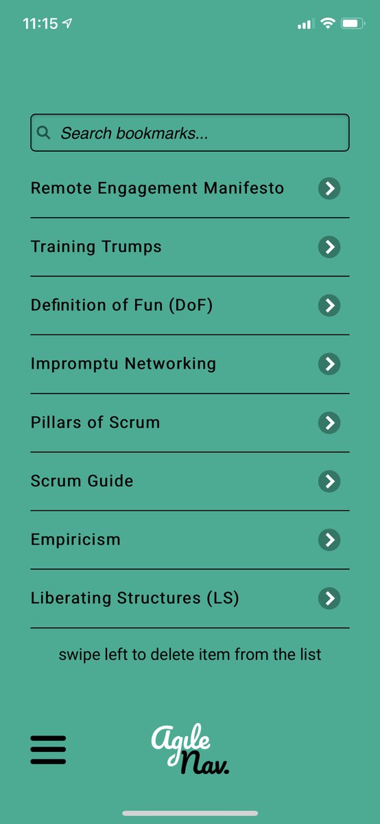 Provervliet's tweet photo. IMO, Rene Dekkers and Frank Elberse did a fantastic job on the latest AgileNav app enhancement. I love bookmarking my favorite topics in the app! #agilenav #app https://t.co/rH4t5mEvSO