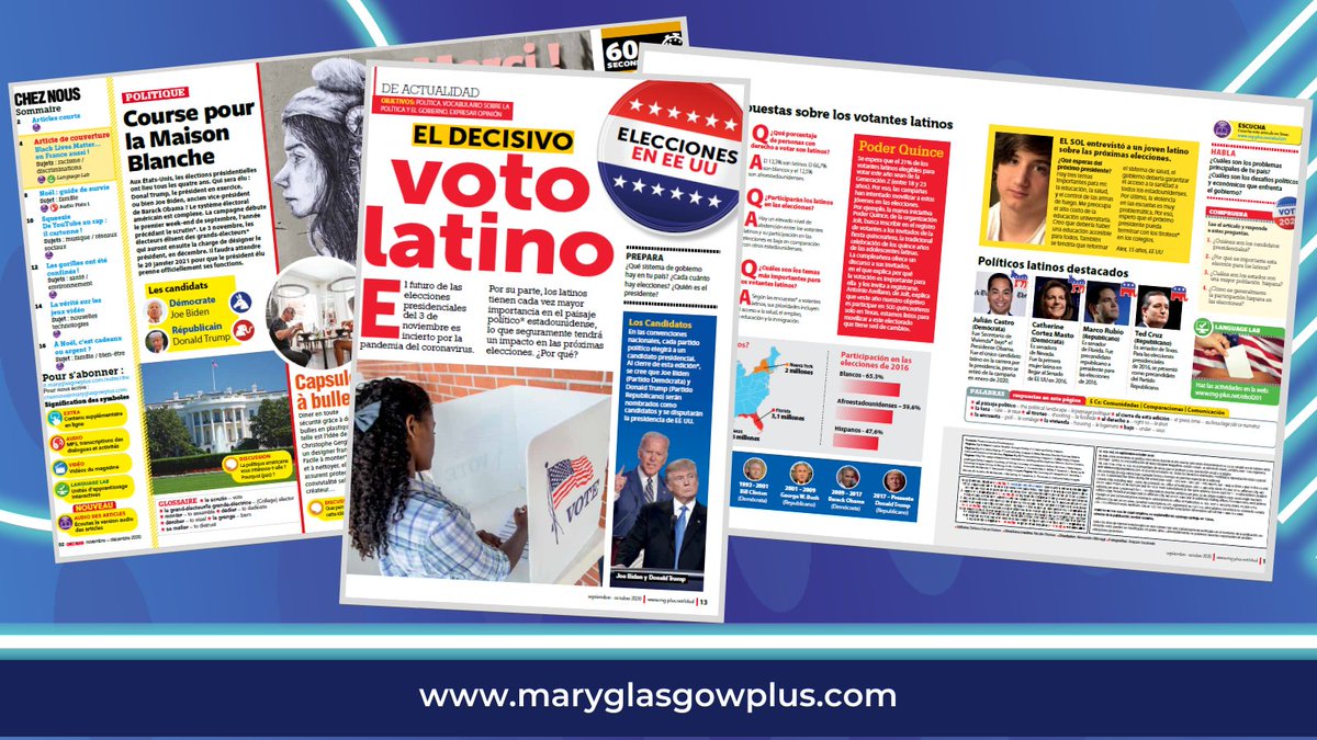 Today's the day! Who will win in the race to the White House? Have you and your students been reading about the crucial Latino voters in your Issue 1s of El Sol?