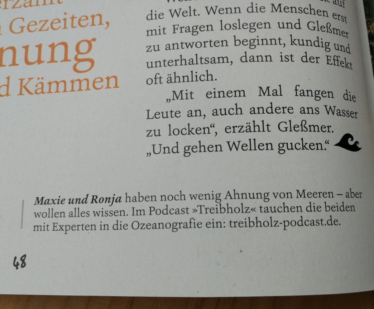 Wir sind noch da! Und während wir fleißig unsere Adventsfolgen planen, hat <a href="/PeterWohlleben/">Peter Wohlleben</a> uns in seinem Magazin erwähnt, juhu! 🐳Und zwar unter dem tollen Artikel über unsere liebe @meermini - unbedingt ab zum Kiosk, wer Lust auf #Wald und #Wellengucken hat! 💙 <a href="/geomagazin/">GEO Magazin</a>