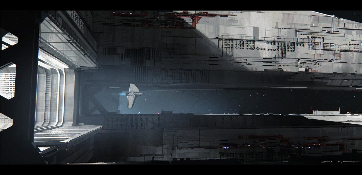  #TheMandalorian   Let's continuer with the concept artists. @BenjaminJLast worled on The Batman, Jurassic World 3, Deadpool 2, Hobbs &Shaw and The Rise of Skywalker (2019).His "Orbital Express" original work is a personal favorite.