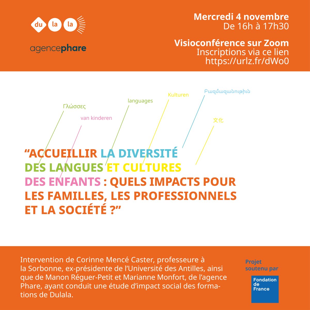 _DULALA_'s tweet photo. Visio complète ! Avec la directrice de Dulala Anna Stevanato, @CorinneMenc professeure @Sorbonne_Univ_ ex-présidente de l'Université des Antilles ainsi que Manon Réguer-Petit et Marianne Montfort de @AgencePhare qui a mené une étude d'impact des formations de notre association. https://t.co/Itmvk3HQXq