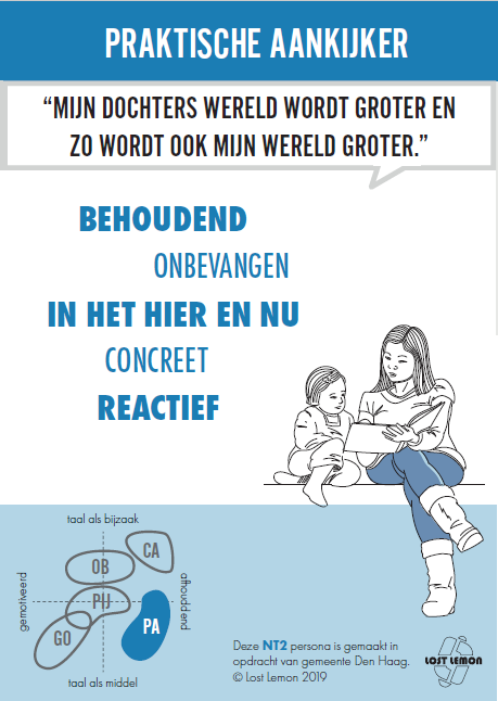 ‘Ik vind het belangrijk om te komen leren zodat ik mijn dochter kan helpen met haar huiswerk.’

Benieuwd naar alle #NT2 #persona's die Lost Lemon Lab ontwikkelde in opdracht van de gemeente Den Haag? Lees ons blog: lnkd.in/dmkGB4a