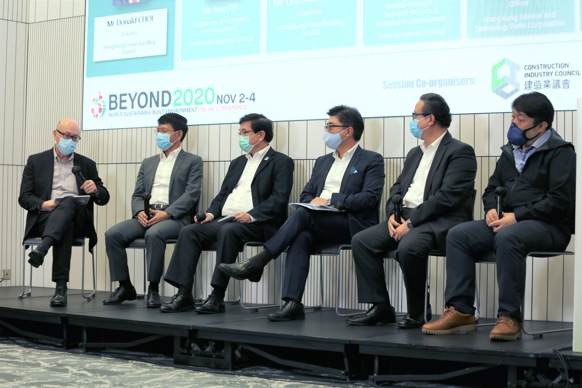 The World Sustainable Built Environment Online Conference 2020 #WSBE2020 has kicked off on 2 Nov. The #CIC and #HKGBC are leading the organisation of several prime speaking opportunities for Hong Kong as a whole which includes Keynote Session, Panel Discussion, HK Session, etc.