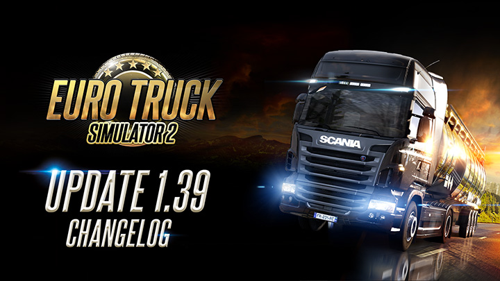 SCSsoftware's tweet photo. Update 1.39 has arrived for #ETS2 &amp; includes: 

🖥️ Launchpad Redesign 
🚛 Lowbed &amp; Lowloader Trailers
🇫🇷 City &amp; Port of Calais Reskin 
🔊 Sound changes 
🔧 General improvements &amp; bug fixes 

Find a detailed changelog at our latest blogpost: https://t.co/uaiPPd28WY https://t.co/pTam6VvCT9