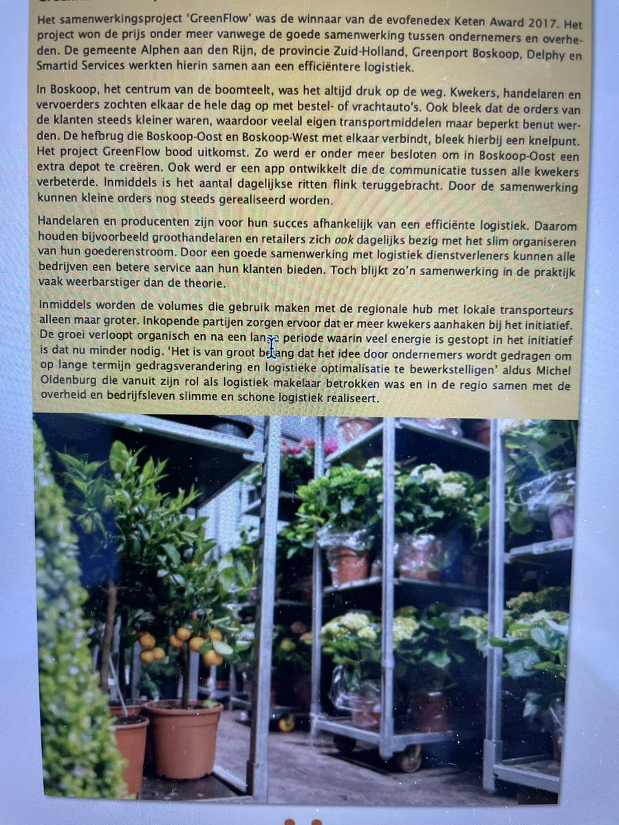 Blijft een project met unieke samenwerking tussen meerdere overheden, belangen organisaties en bedrijfsleven <a href="/LogistiekGPBosk/">Agrologistiek</a> <a href="/GreenportWest/">GreenportWestHolland</a> @BereikbaarHLRL <a href="/zuid_holland/">Provincie Zuid-Holland</a> <a href="/floorvermeulen/">Floor Vermeulen</a> <a href="/keesvanvelzen/">Kees van Velzen</a> <a href="/evofenedex/">evofenedex</a>