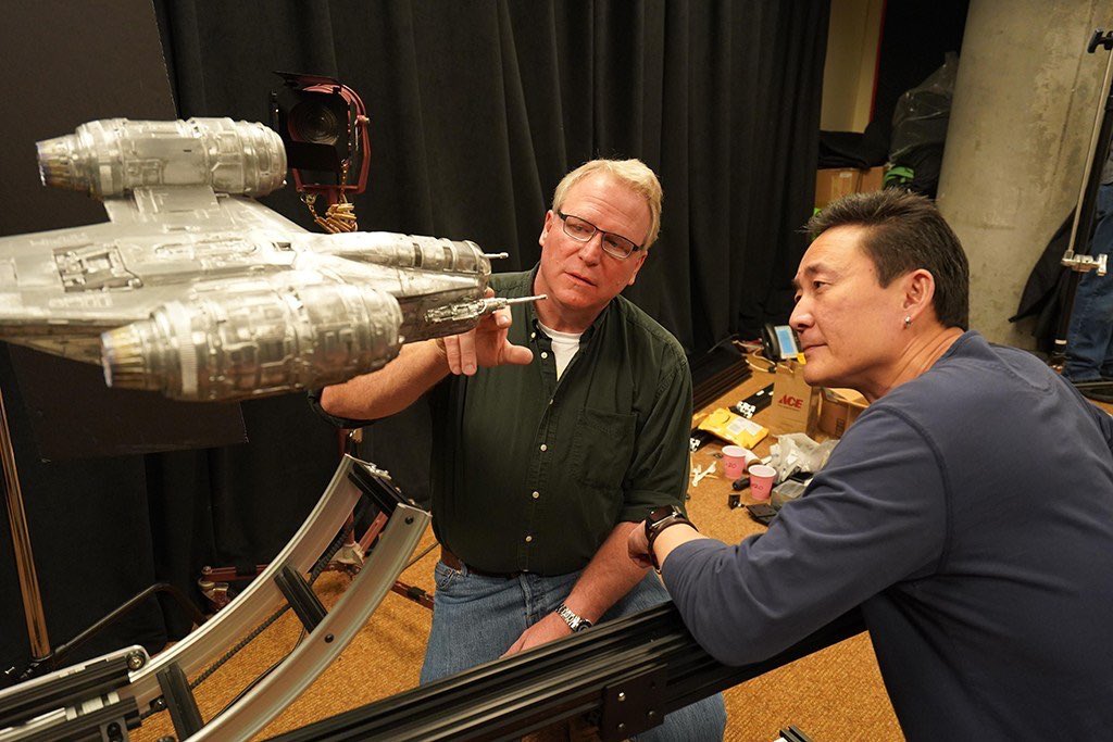  #TheMandalorian   Working at ILM for more than 3 decades, John Goodson is another industry legend: Ghostbusters 2, BTTF2, Trek 6/7/8/2009, Starship Troopers, Galaxy Quest, Deep Impact, Mission to Mars, SW 1/2/3, Rogue One, Solo... and the Enterprise E & Razor Crest models.
