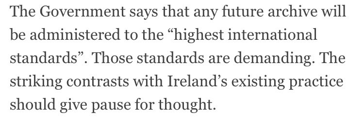 The final passage of  @maireadenright piece is really important. Existing practice ....