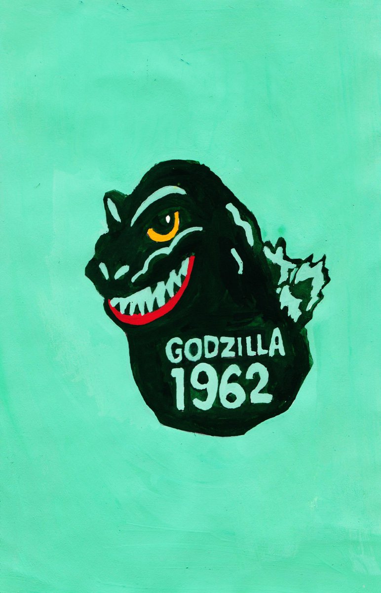 オソマソマ 絵描き人 映画 キングコング対ゴジラ 1962年 より ゴジラ 1962 ゴジラ キンゴジ Godzilla ゴジラと東宝特撮 Godzilla1962 ゴジラ生誕祭 ゴジラ誕生祭 ゴジラの日 東宝特撮 アクリルガッシュ アナログイラスト イラスト好き