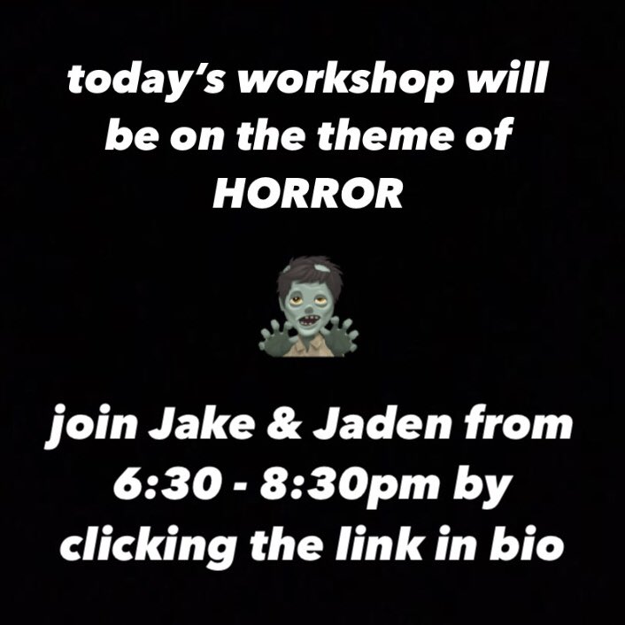PoetrySocNotts's tweet photo. It’s workshop day!!
Tonight’s is on the theme of horror, led by Jake &amp; Jaden. 6:30-8:30pm, join on teams here: https://t.co/tzgBJCylQ6 https://t.co/ZUOSnsahL6